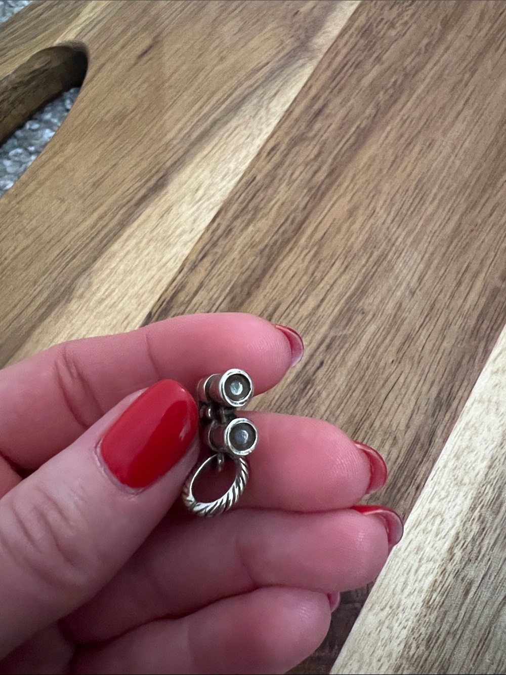 Silver Binoculars Charm Pendant - Picture 7 of 8